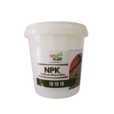 Imagem de Adubo Fertilizante Mineral  Misto granulado Pote NPK 101010 Gold Plant