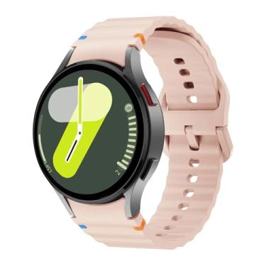 Imagem de Pulseira para Galaxy Watch 7 40 e 44 mm de Silicone Premium - Compatível com Samsung Galaxy Watch 4, 5, 6, 7 e FE - FD Acessórios (Rosa Bebê)