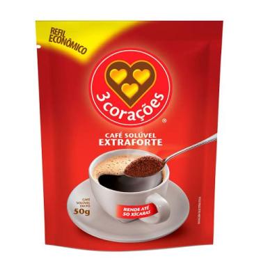 Imagem de CAFÉ Solúvel Em Pó TRÊS CORAÇÕES EXTRA FORTE Sachê 40g
