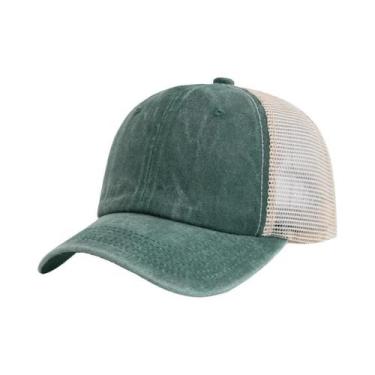 Imagem de Boné de Beisebol Unissex de Algodão Lavado - Multicolorido, 55cm-60cm,