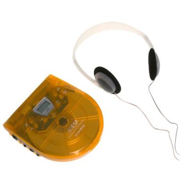 Imagem de Audiovox Leitor de CD pessoal CE-145T com proteção antipulgas de 40 segundos (tangerina translúcida)