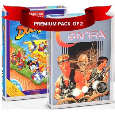 Imagem de Acrylic Display Case Designed for Nintendo NES Games - Game Box Protector with UV Protection - 4MM Thick Protective Case for Retro Nintendo Switch Sports Game by EVORETRO (Pack of 2)