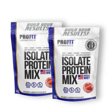 Imagem de Kit 2X Isolate Protein Mix Refil 900G Profit Laboratórios