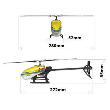 Imagem de Helicóptero Controle Remoto Align T15 TA Elétrico RH15E32XT, Amarelo