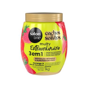 Imagem de Creme Salon Line 3 em 1 Cachos dos Sonhos Multy Extraordinário Morango 1kg
