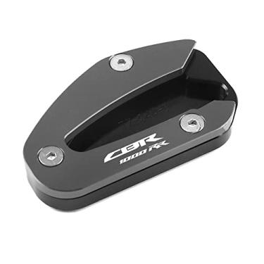 Imagem de Acc-Creativity Suporte de pé de motocicleta com ampliador lateral para placa de extensão compatível com Honda CBR1000RR 2017-2021 (titânio)