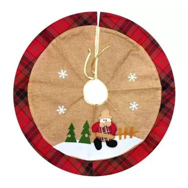 Imagem de Saia Para árvore De Natal Temática Boneco De Neve 68cm