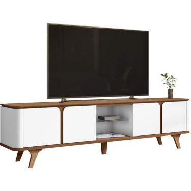 Imagem de Rack Bancada Para Tv 60 Pol 217 Cm 11097 Cedro Branco Dcasa Cedro Branco