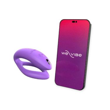 Imagem de Vibrador Para Casal Com Controle Via Aplicativo Sync O - We Vibe - Lilás