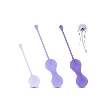 Imagem de Kit De Pompoarismo Com 3 Bolas Alice - Lovetoys - Roxo