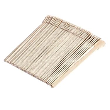 Imagem de CALLARON 50Peças Espátulas de Cera Descartáveis Unidades Natural Depilação Casa sem Irritação e Odor com Cera Quente e Cera Faixa