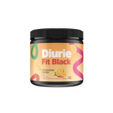Imagem de DiurieFit Black, Pó para Preparo de Bebida Natural, Chá Verde e Hibisco com Laranja, 150g
