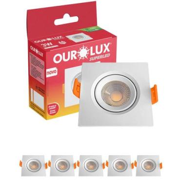 Imagem de 5 Mini Spot Superled de Embutir 3W Cor da Luz Branco Neutro 4000K Biv 