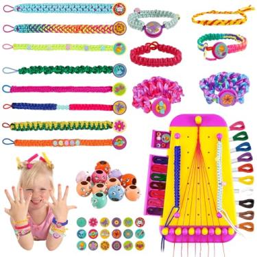 Imagem de LEFEI Kit Para Fazer Pulseiras Da Amizade, Brinquedos, Artesanato Faça Você Mesmo Crianças De 6 A 12 Anos, Conjunto 2 Em 1, Joias, Presentes Natal E Aniversário Meninas 8 Anos (Amarelo)