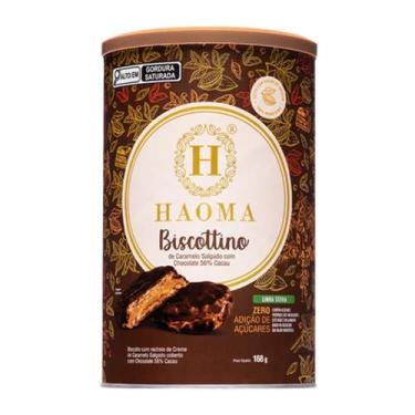 Imagem de Biscottino Caramelo Salgado Chocolate 56% Cacau Haoma Linha Stevia  16