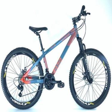 Imagem de Bicicleta VikingX Aro 26 X-35 Vmaxx Câmbios Shimanos 21V Azul Petróleo