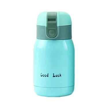 Imagem de Garrafa Térmica Infantil De Aço Inoxidável 200ML Com Tampa De Botão Fl
