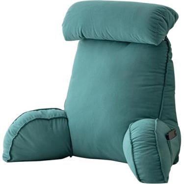 Imagem de Travesseiro De Leitura Para Suporte De Costas De Cama Removível Lavável Travesseiro De Descanso De Cama Almofada De Leitura Para Suporte De Costas, Style-10, 75×40×55CM(with Neck Pillow)