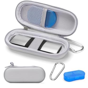 Imagem de Capa para monitor de eletrocardiograma pessoal KardiaMobile 1L/6L, estojo rígido de transporte para monitor cardíaco AliveCor Kardia ECG/ECG, bolsa organizadora de armazenamento portátil para monitor