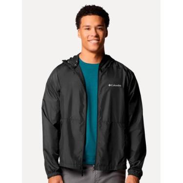 Imagem de Jaqueta Columbia Masculina Discovery Loop Windbreaker Preta, S/P