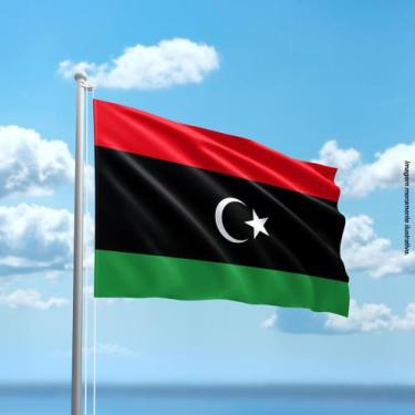 Imagem de Bandeira da Líbia 80cmx140cm Tecido Oxford 100% Poliéster - Presente-B
