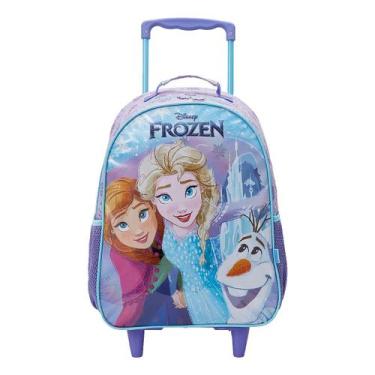 Imagem de Mochila Frozen Rodinha Infantil Escolar Elsa Anna Xeryus