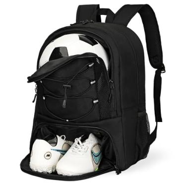 Imagem de Goloni Bolsa De Futebol, Basquete Com Compartimento Para Bola E Calçado, Mochila Grande Basquete, Vôlei, Academia