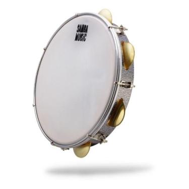 Imagem de Pandeiro Profissional Phx Samba Music Madei. Pele Leitosa 10 - PHX - S