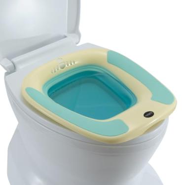 Imagem de Banheira Sitz, Banheira Sitz Portátil para Assento Sanitário, Banho Sitz para Hemorróidas, Banho Sitz para Cuidados Pós-Parto, Lavatório para Mulheres Homens Adultos, Banheira de Sais de Imersão de
