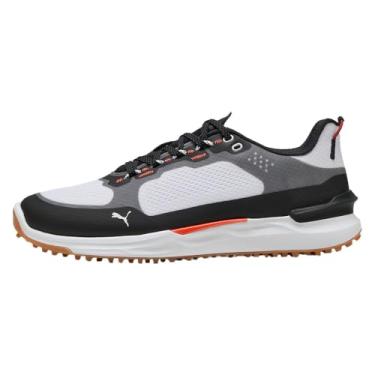 Imagem de PUMA Tênis de golfe masculino Ignite Elevate X, Branco/preto, 41