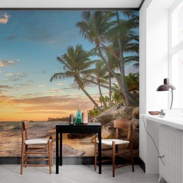 Imagem de Painel Adesivo Papel de Parede Praia Sol N012192 3,00X2,90M - Adesivo 