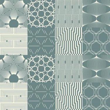 Imagem de Papel de Parede Adesivo Azulejo Abstrato 2888003 0,58x2,50M - Adesivo 