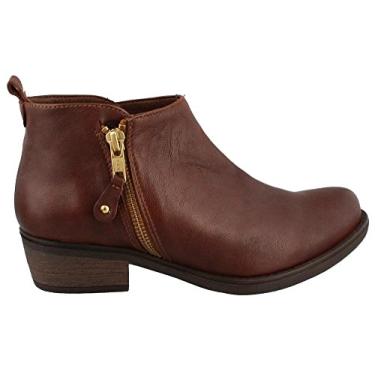 Imagem de Bota feminina de salto baixo Eric Michael London, Marrom, 6.5-7