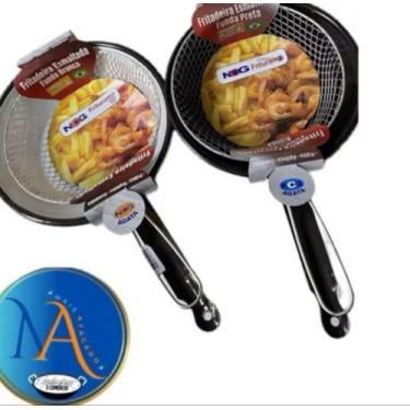 Imagem de Frigideira Esmaltada 26 cm Com Cesto de Fritura - NCG