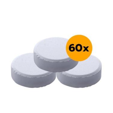 Imagem de Kit com 60 pastilha de cloro para agua piscina 90% 200g - NADE