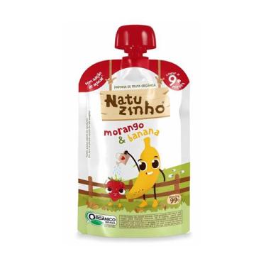 Imagem de Papinha Infantil Fruta Orgânica Morango E Banana - Natuzinho 99g