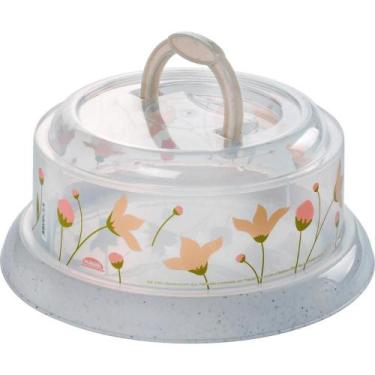 Imagem de Queijeira Decorada para Conservação e Organização de Alimentos na Gela