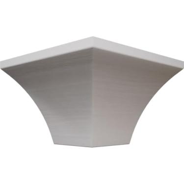 Imagem de 3 1/5.1 cm P x 10.2 cm A WM291 Americraft Solid Paint Grade Wood TrimPro Crown Molding Outside Corner, Primed Pine (Matches Moulding MLDW01X05WM291PP)