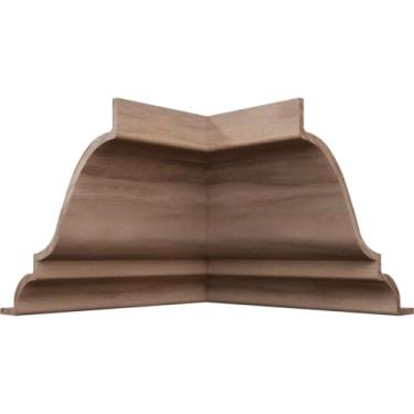 Imagem de 9,5 cm P x 8,5 cm A WM45 Americraft Solid Hardwood Stain Grade MiterLink Crown Molding Inside Corner, Walnut (Matches Moulding MLDW01X05WM45WA)