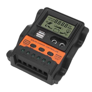 Imagem de aqxreight Controlador Solar Com Portas USB PWM 12V 24V Adaptação Automática Regulador de Painel Solar para Sistemas de Grade Off 100A Display Compresensiv Controllersolar Power Charging (80a)