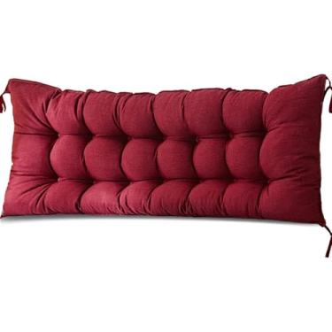 Imagem de Almofada Beh Impermeável Para Interior E Exterior, Almofada S, Almofada De Assento De Baloiço Beh Para Pátio De Espreguiçadeira Jardim Espreguiçadeira Beh, Sofá De Sofá, Red, 200cm