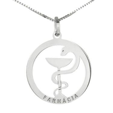 Imagem de Colar Farmácia Coleção Formatura em Prata 925 - Sam Joias