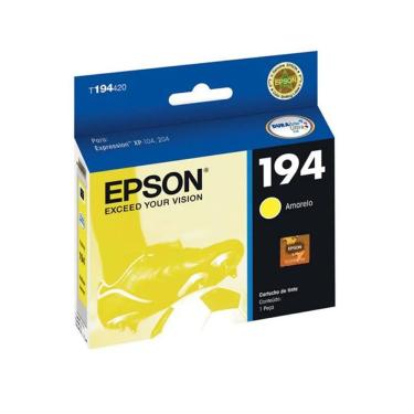 Imagem de Cartucho De Tinta Epson T194420 T194 Yellow | Expression Xp214 Xp 214 Xp204 Xp 204