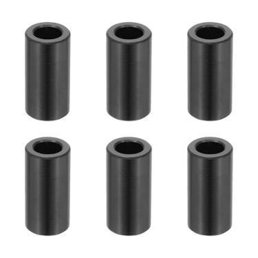 Imagem de PATIKIL 6 peças espaçadores de alumínio, 5/16 x 1/2 espaçadores de metal alumínio 1 L espaçador parafuso isolador redondo não rosqueado bucha para parafusos de 5/40.6 cm, preto