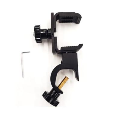 Imagem de Suporte universal geodésico para coletor de dados, grampos de liberação rápida para coletor de dados, acessório Gnss, braçadeira de poste de até 4,60 metros, PDA-4C