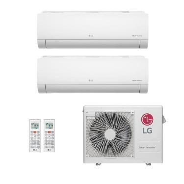 Imagem de Ar-Condicionado Multi Split Inverter LG 24.000 (1x Evap HW 9.000 + 1x Evap HW 12.000) Quente/Frio 220V