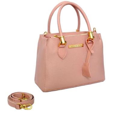 Imagem de Bolsa Feminina Média Manuela Marques, Rosa, Único, Mulher