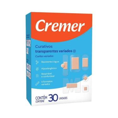 Imagem de Curativo Cremer Transparentes Variados 30 Unidades