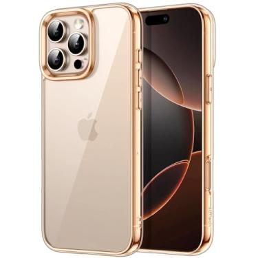 Imagem de JETech Capa para iPhone 16 Pro Max 6,9 Polegadas, Case Protetora de Telefone à Prova de Choque, Anti-Amarelecimento, Capinha Parte Traseira Transparente Anti-Riscos (Deserto)