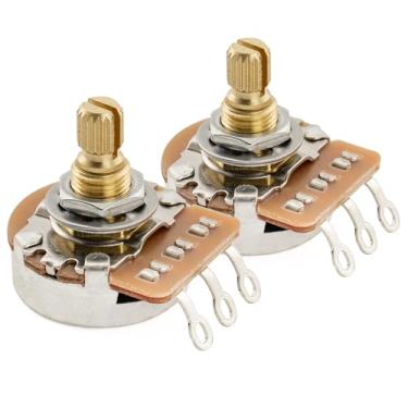 Imagem de Musiclily Potenciômetros de 6,5 mm Pro HD A1M para guitarra elétrica estilo Jazzmaster para baixo de guitarra elétrica estilo Jazzmaster (conjunto de 2)